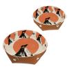 2 Pcs PU Dice Holder Folding for RPG DND Table Games, Dice Trays Storage Box Portable Folding Rolling Dice Tray, Wolf Red Moon Illustration view 1