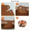 2 Pcs PU Dice Holder Folding for RPG DND Table Games, Dice Trays Storage Box Portable Folding Rolling Dice Tray, Wolf Red Moon Illustration view 4