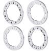 4Pcs 1.55 Inch Metal Wheel Beadlock Rings for 1:18 TRX4M Redcat RC Crawler,Aluminum Alloy Wheel Rim Lock Rings,RC Crawler Replacement Upgrades Parts (Silver) view 1