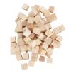 Drfeify Wooden Cubes 100Pcs Natural DIY Gaming Blocks for Early Education 10mm, for DIY Handmade, Wedding Decor view 2