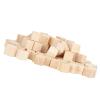 Drfeify Wooden Cubes 100Pcs Natural DIY Gaming Blocks for Early Education 10mm, for DIY Handmade, Wedding Decor view 3