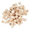 Drfeify Wooden Cubes 100Pcs Natural DIY Gaming Blocks for Early Education 10mm, for DIY Handmade, Wedding Decor view 4
