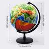 Earth Internal Structure Model, PVC 3D Globe with Crust, Mantle and Core, 32cm Diameter, Geography Teaching Aid view 3