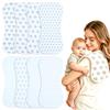 Benoxine Baby Burp Cloths 8-Pack, Waterproof Burping Cloths, 4-Layer Super Absorbent & Extra Soft Plush Spit Up Rags for Newborns and Infants, Infant Towels for Milk Spit Up, Baby Boy Girl Essentials view 1