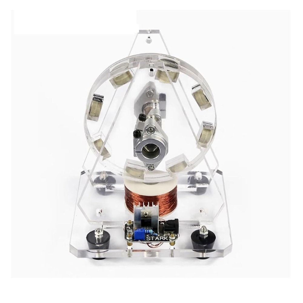 24V Brushless Motor, Strong Magnets Brushless Model, 5-15W Magnetic Electromagnetic Coil Accelerator, for Physics Education
