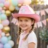 Bemonew Rhinestone Cowboy Hat, Sparkly Cowgirl Hat with Glitter Star for Party Festival, Adjustable Western Cap for Girls and Boys view 2