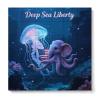 Building Block Puzzle Ornament, Deep Sea Octophant with Us Flag Printed Plastic Desktop Decor 7.57.5 Inch, Lightweight Tabletop Ornament for Home Office Living Room Bedroom view 1