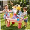 NewGtuizi Play Sink for Toddlers 1-3, Water Table for Toddlers 1-3 Play Sink with Running Water Electric Circulation Toy with Adjustable Legs Multi- Activities, Style-, Table view 3