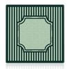 Cquwb Green Mahjong Mat 31.5"x31.5", Mid Century Modern Green Striped Non-Slip Noise Reduction Gaming Mat for American Mahjong Poker Card Board Games Dominoes view 1