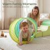 JungleDove PU Leather Foam Climbing Blocks: with Toddler Crawl Tunnel Toy view 4