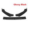 3pc Front Bumper Lip Spoiler Cover Compatible With Volkswagen Compatible With VW Golf MK7 MK7.5 GTI 2014 2015 2016 2017 2018 2019 view 2