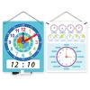 WTWU Sided Erasable Clock Learning Model with Adjustable Arm for Classroom Time Learning Teaching view 1