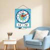 WTWU Sided Erasable Clock Learning Model with Adjustable Arm for Classroom Time Learning Teaching view 2