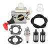 Compatible with FS50 FS50C HT56 HT56C KM56 KM56C KN56 FS56 FS56C FS70 FS70C FS70 Brushcutter C1M-S267A FS40 Carburetor 41441200603(GRAY) view 2