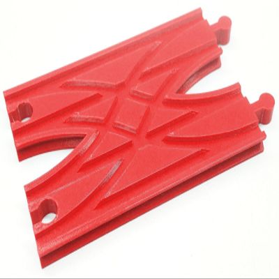 3DEXL Crossover Track (Parallel Tracks) Compatible with Thomas BRIO Train Sets *Red*
