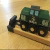 3DEXL Wooden Train Track Stop Track Block for Brio & IKEA Buffer End Bumper Blue view 3