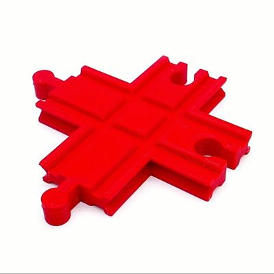3DEXL Red 4-Way Track for Brio Lillabo Bigjigs IKEA Toy Wooden Train Tracks