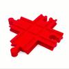 3DEXL Red 4-Way Track for Brio Lillabo Bigjigs IKEA Toy Wooden Train Tracks view 1