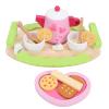Omquot Interactive Wooden Tea Party Set for Educational Toy for Role Play Afternoon Tea view 3