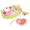 Omquot Interactive Wooden Tea Party Set for Educational Toy for Role Play Afternoon Tea view 4