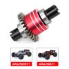 2PCS Pre-Assembled Metal Oil-Filled Differential Set with Front & Rear Main Gears for Arrma 1/16 Mini Kraton 3S, Heavy Duty CNC Differential Upgrade Replacement for ARA-3294 (Red) view 2