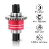 2PCS Pre-Assembled Metal Oil-Filled Differential Set with Front & Rear Main Gears for Arrma 1/16 Mini Kraton 3S, Heavy Duty CNC Differential Upgrade Replacement for ARA-3294 (Red) view 4