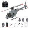 1/42 Scale A60 Bell206 90-Class 4CH RC Helicopter with One-Key Take-Off/Landing, Barometric Altitude Hold & Optical Flow Positioning for Beginners - RTF view 1