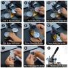JHNKOJ Fridge Magnet Button Maker Machine with Paper Cutters, 50 Mm Button Maker Machine with 100 Sets of Consumables view 4