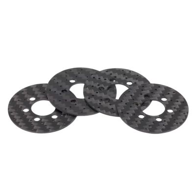 RC Modifications Spare for TRX4 for SCX10 1.9 2.2 1/8 1/10 4Pcs 1MM Carbon Fiber SLW Scale Brake Rotors RC Crawler Rigs Beadlock Wheels Rim Upgrade Parts