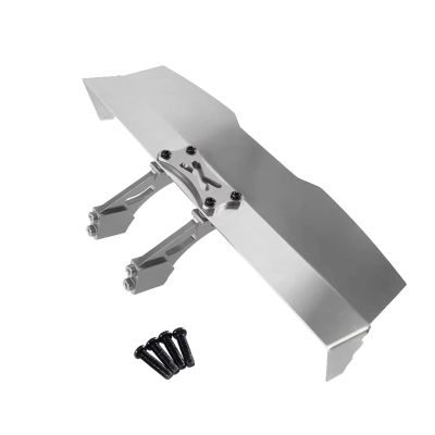 RC Jouets Parts for MJX for Hyper GO 16207 H16PL 1/16 Metal Tail Wing Accesories Part RC Car Upgrade Parts Accessory Replacement Replace(Silver)
