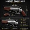 Classic Sci-Fi Western Foam Pistol Prop for Cosplay & Display, High Density Foam Collectible, Oversized Retro Futuristic Sidearm, Ages 15+ view 2