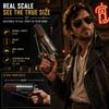 Classic Sci-Fi Western Foam Pistol Prop for Cosplay & Display, High Density Foam Collectible, Oversized Retro Futuristic Sidearm, Ages 15+ view 3