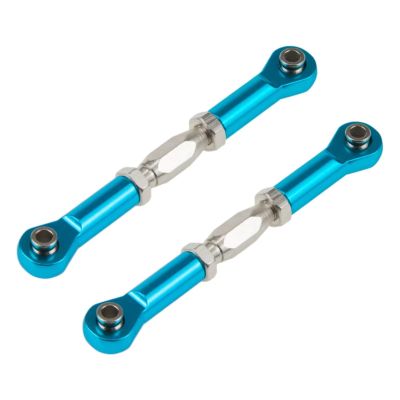Adjustable Pull Rod for 08242 06016 1/10 2pcs 106017 166017 Metal Front Rear Linkages Alloy for Sonic Servos Link Upgrade Part for 94111 94188