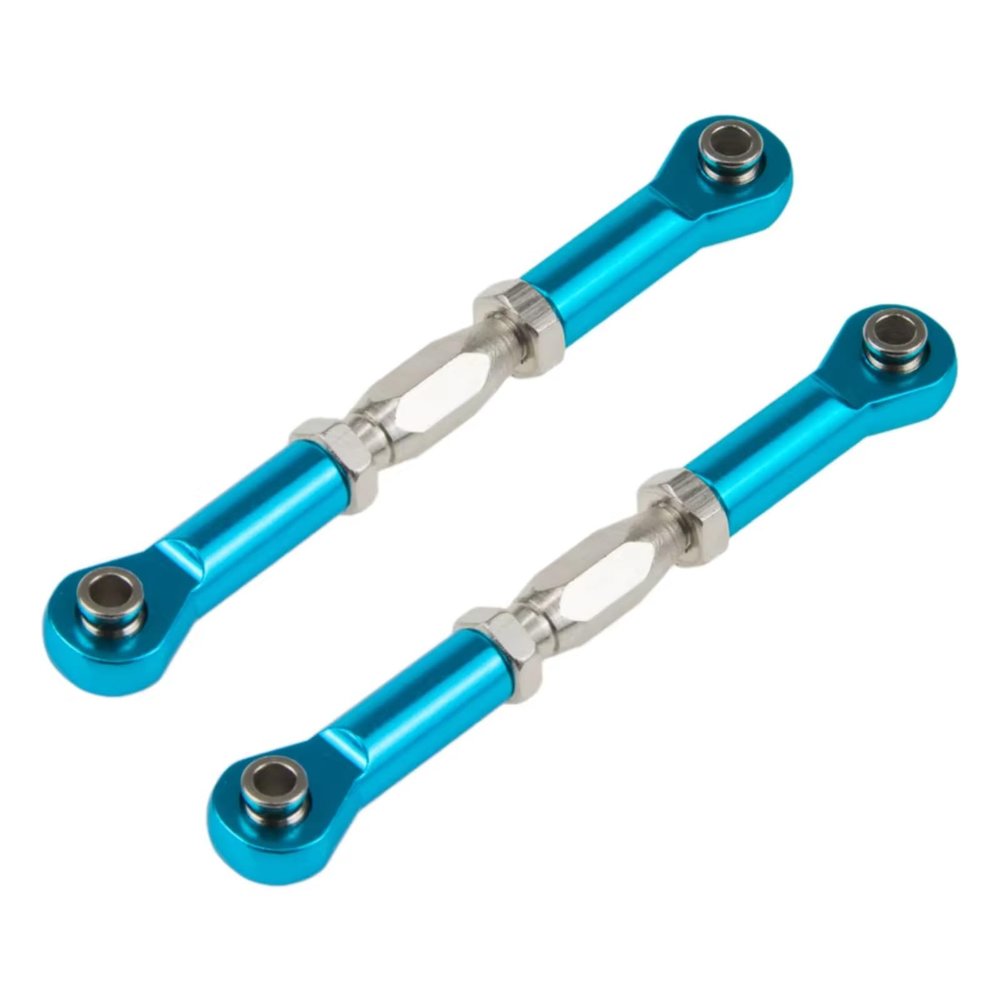 Adjustable Pull Rod for 08242 06016 1/10 2pcs 106017 166017 Metal Front Rear Linkages Alloy for Sonic Servos Link Upgrade Part for 94111 94188