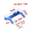 RC Upgrades for Traxxas for TRX4 1/10 SOA Mount Servo On Axle 4-Link Suspension Kit RC Crawler Car Metal Upgrade Parts Accessories(Red) view 2