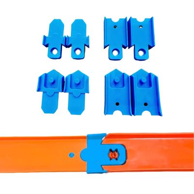 Compatible with Speed Snap Track Adapters 8-Pack Compatible with Hot Wheels Classic Orange Track Connector Set Male & Female (Blue)