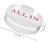 BESPORTBLE Large Red Crystal Glass Poker Chips Double Layer Dealer Button for Hold'em and Home Poker Games, Collectible Game Tokens for Gambling and Tournament Play view 2