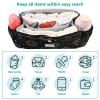 Jynexis Sun Moon Black Print Universal Stroller Organizer with Shoulder Strap & Cup HolderBaby Stroller Caddy Bag for Walking and Shopping view 4