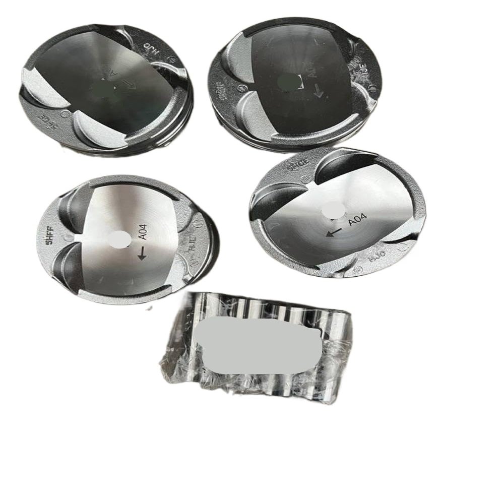 4-Piece Piston Set with Wrist Pins Compatible with Unik UNI-K A04 486ZQ5 Engine