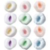 12Pcs 1.57 Inch Crunchy Stress Ball Shapeable Squish Toys 6 Colours Plastic Squeeze Fidget Toys for Girls Boys Kids Adults view 1