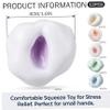 12Pcs 1.57 Inch Crunchy Stress Ball Shapeable Squish Toys 6 Colours Plastic Squeeze Fidget Toys for Girls Boys Kids Adults view 4
