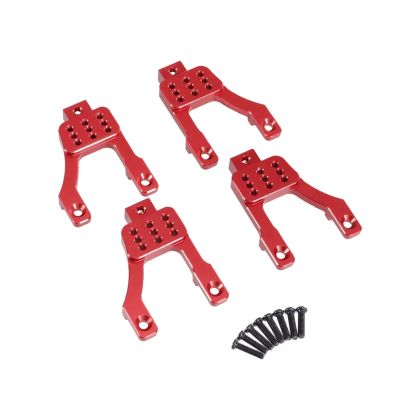 RC Accessories Compatible with MN for MN128 MN86 G500 1/12 RC Car Upgrade Accessories Parts Metal Front and Rear Suspension Bracket(Red)