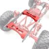 RC Accessories Compatible with WPL C14 C24 B14 B24 1/16 RC Car Upgrade Parts Metal Servo Mount Bracket Beam Crossbeam Shock Mount(Red) view 2