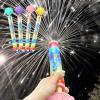 2026 Upgraded Glowing Rainbow Led Water Blaster, Pull Push Fireworks Water Gun with Lights,Light Up Fire Water Gun, Summer Pool, Backyard, Beach, Birthday Party Outdoor Game (4pcs) view 1