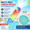2026 Upgraded Glowing Rainbow Led Water Blaster, Pull Push Fireworks Water Gun with Lights,Light Up Fire Water Gun, Summer Pool, Backyard, Beach, Birthday Party Outdoor Game (4pcs) view 4