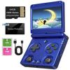 Anbernic RG34XXSP Foldable Retro Handheld Game with 3.4 Inch IPS Screen Linux System Built-in 64G TF Card 5000+ Games Handheld Emulator Support 5G WiFi Bluetooth TV Output(Blue) view 1