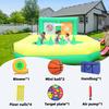 9FT Inflatable Ball Pit with Blower 4 in1 Playhouse Heighten Protection Shoot Dart Target Circles for Kids Gift Gift(9ftL9ftW5ftH) view 3