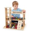 Woodtoe Wooden Display Case, 1/64 Scale Diecast Toy Car Shelf for Kids 3+ view 1