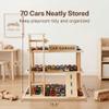 Woodtoe Wooden Display Case, 1/64 Scale Diecast Toy Car Shelf for Kids 3+ view 3