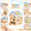 Wooden Activity Cube 8-in-1 Montessori Toys for 6 Months Old 1 2 3 Toddlers view 3
